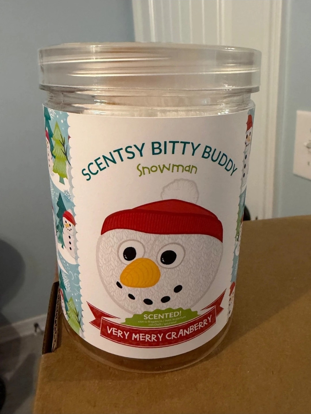 Scentsy Bitty Buddy Snowman - Very Merry Cranberry Scent